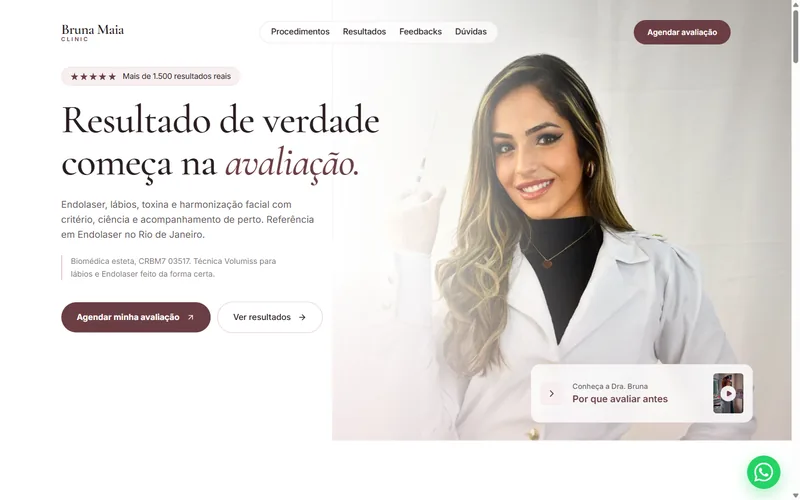 Dra. Bruna Maia · clínica de estética